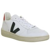 Veja V-10 WHITE RED NAVY