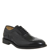 Hudson London Heyford Brogue BLACK HI SHINE LEATHER