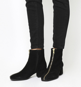 Vagabond Daisy Zip Boot BLACK SUEDE