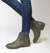 Office Lone Ranger Casual Chelsea Boots GREY LEATHER