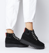 Office Ability- Lace Up Hiker BLACK SUEDE
