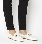 Office Destiny Trim Loafer WHITE GROUCHO LEATHER