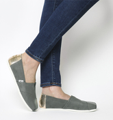 Toms Seasonal Classic Slip On SAGE GREY ROSE GOLD EXCLUSIVE