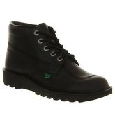 Kickers Kick Hi (m) BLACK LEATHER