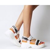 Go Sexy Tube Sandal WHITE BLACK ORANGE