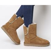 UGG Classic Short Sparkle Zip Exclusive CHESTNUT