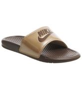 Nike Wmns Benassi METALLIC RED BRONZE MAHOGANY MINK