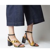 Office Monty Chunky Sandal With Rand YELLOW SNAKE MIX