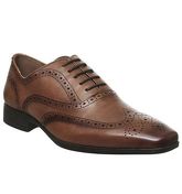 Office Macro Brogue TAN LEATHER