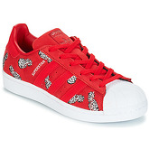 adidas  SUPERSTAR W  women's Shoes (Trainers) in Red