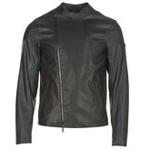 Armani jeans  MAJORTE  men's Leather jacket in Black