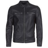 Benetton  MYTERA  men's Leather jacket in Black