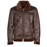 Benetton  MEBNA  men's Leather jacket in Brown