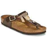 Birkenstock  GIZEH FRINGE  women's Flip flops / Sandals (Shoes) in Brown