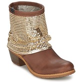 Bunker  RIA Strass  women's Low Ankle Boots in Brown