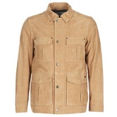 Chevignon  BIXEL CUIR  men's Leather jacket in Beige