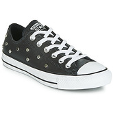 Converse  CHUCK TAYLOR ALL STAR LEATHER STUDS  OX  women's Shoes (Trainers) in Black