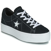 Converse  ONE STAR PLATFORM SUEDE OX  women's Shoes (Trainers) in Black
