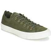 Converse  CHUCK TAYLOR ALL STAR FRILLY THRILLS SUEDE OX  women's Shoes (Trainers) in Green