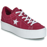 Converse  ONE STAR PLATFORM SUEDE OX  women's Shoes (Trainers) in Pink