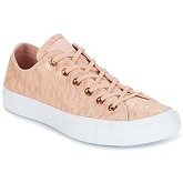 Converse  CHUCK TAYLOR ALL STAR SHIMMER SUEDE OX DUSK PINK/DUSK PINK/WHITE  women's Shoes (Trainers) in Pink