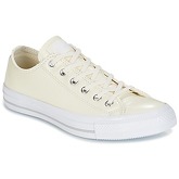 Converse  CHUCK TAYLOR ALL STAR CRINKLED PATENT LEATHER OX EGRET/EGRET/WHI  women's Shoes (Trainers) in White