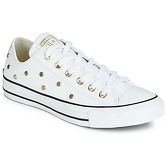 Converse  CHUCK TAYLOR ALL STAR LEATHER STUDS  OX  women's Shoes (Trainers) in White
