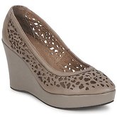 Couleur Pourpre  NELIE  women's Heels in Brown