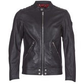 Diesel  L SQUAD  men's Leather jacket in Black