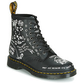 Dr Martens  1460 SCRIBBLE BACKHAND  women's Mid Boots in Black
