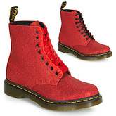 Dr Martens  1461 Pascal Glitter  women's Mid Boots in Red