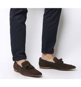 Poste Horatio Tassel Loafer BROWN SUEDE