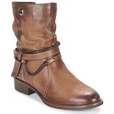 Elue par nous  DEPAY  women's Mid Boots in Brown