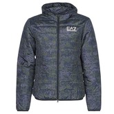Emporio Armani EA7  TRAIN GRAPHIC SERIES M JACKET HOODIE ALL OVER CAMOU  men's Jacket in Green