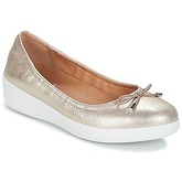 FitFlop  SUPERBENDY BALLERINAS  women's Shoes (Pumps / Ballerinas) in Silver