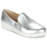 FitFlop  SUPER SKATE LEATHER  women's Trainers in Silver