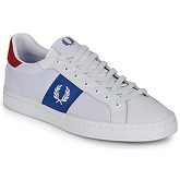 Fred Perry  LAWN LEATHER / MESH  men's Shoes (Trainers) in White