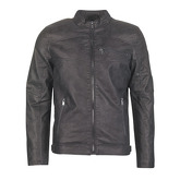 Guess  EDGY BIKER  men's Leather jacket in Black