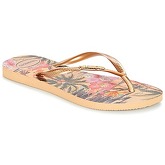 Havaianas  Slim Tropical  women's Flip flops / Sandals (Shoes) in Gold