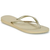 Havaianas  SLIM LOGO METALLIC  women's Flip flops / Sandals (Shoes) in Gold