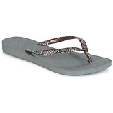 Havaianas  SLIM LOGO METALLIC  women's Flip flops / Sandals (Shoes) in Grey