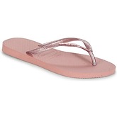 Havaianas  SLIM LOGO METALLIC  women's Flip flops / Sandals (Shoes) in Pink
