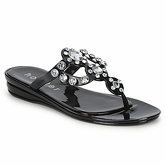 Holster  Cinderella Jelly Sandal  women's Flip flops / Sandals (Shoes) in Black