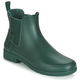 Hunter  W ORG REFINED CHELSEA  women's Mid Boots in Green