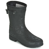 Hunter  REFINED INSULATED SHORT  women's Wellington Boots in Black