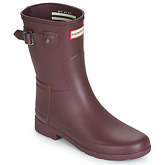 Hunter  ORIGINAL REFINED SHORT  women's Wellington Boots in Red