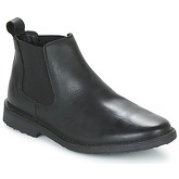 Jack   Jones  LEO LEATHER CHELSEA LTD  men's Mid Boots in Black