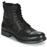 Jack   Jones  JFW RUSSEL LEATHER  men's Mid Boots in Black