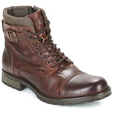 Jack   Jones  ALBANY LEATHER  men's Mid Boots in Brown