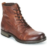 Jack   Jones  ORCA LEATHER BOOT  men's Mid Boots in Brown